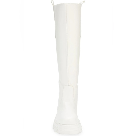 AZALEA WANG WHITE KNEE HIGH LUG BOOT - Picture 4 of 4